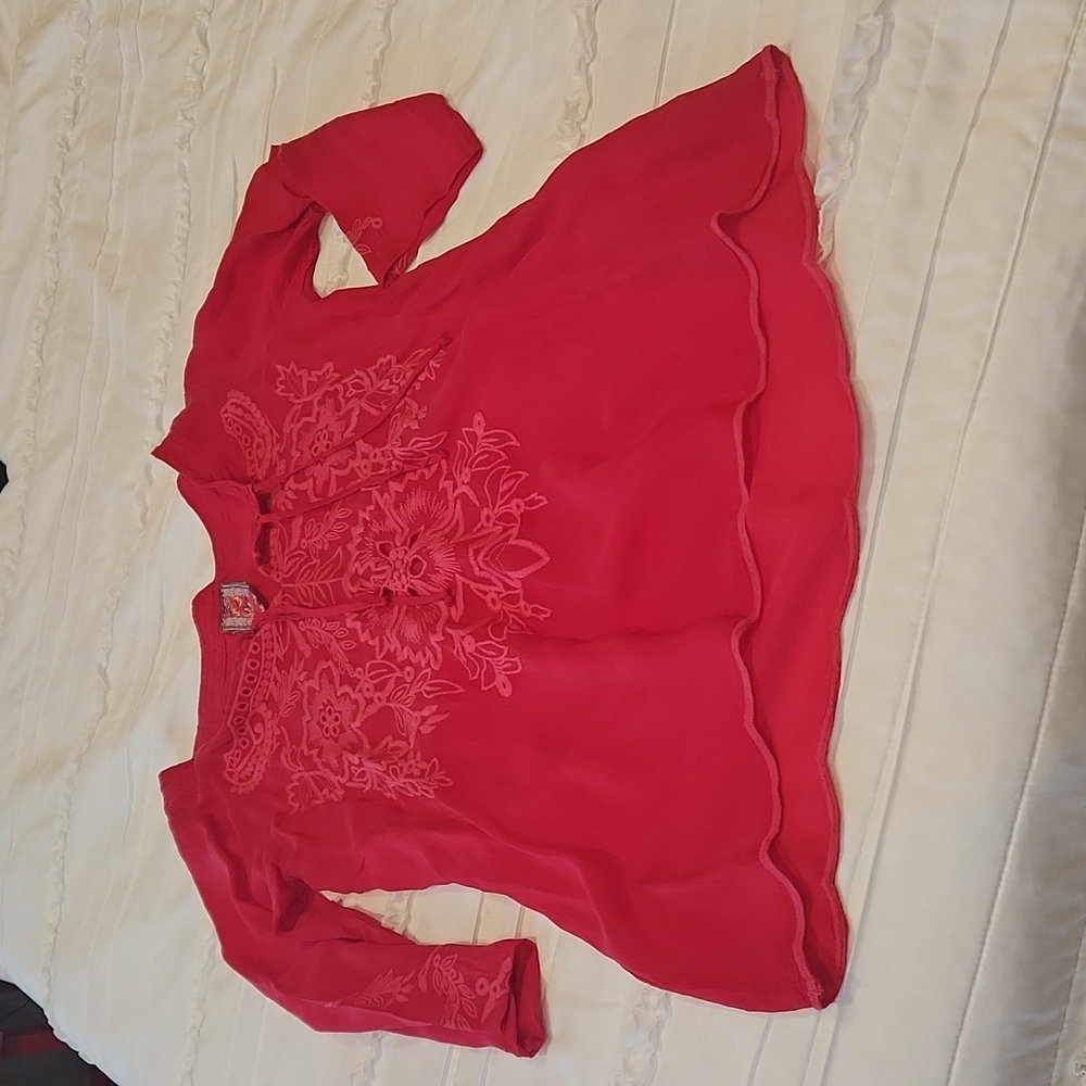 Johnny Was Embroidered Tunic Like New